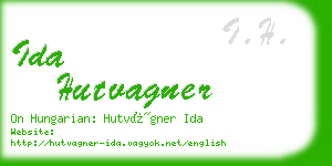 ida hutvagner business card